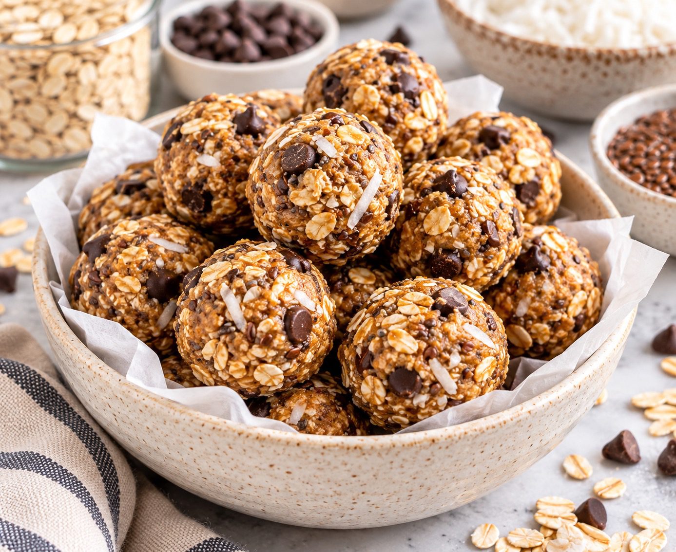 No-Bake Oatmeal Energy Balls