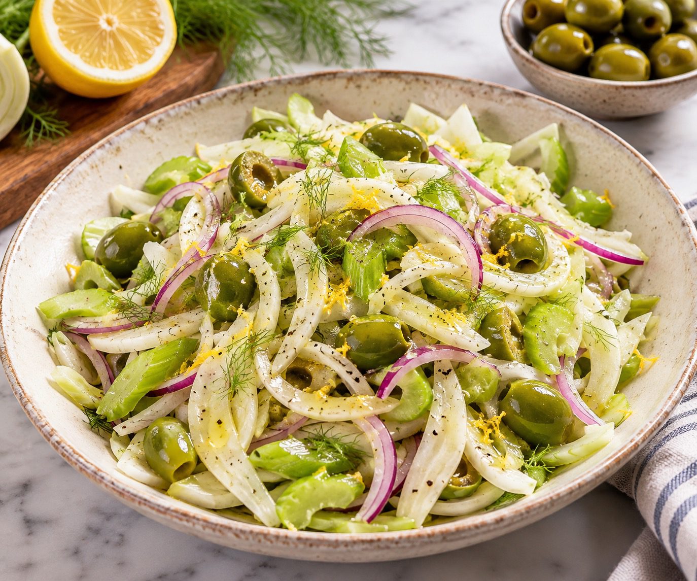Fennel Olive Celery Salad