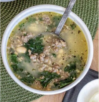 White Bean, Sausage & Kale Soup