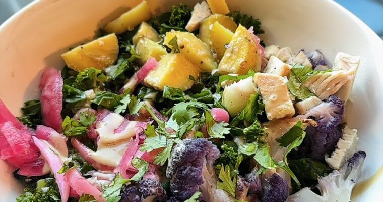 Rainbow Kale Bowl