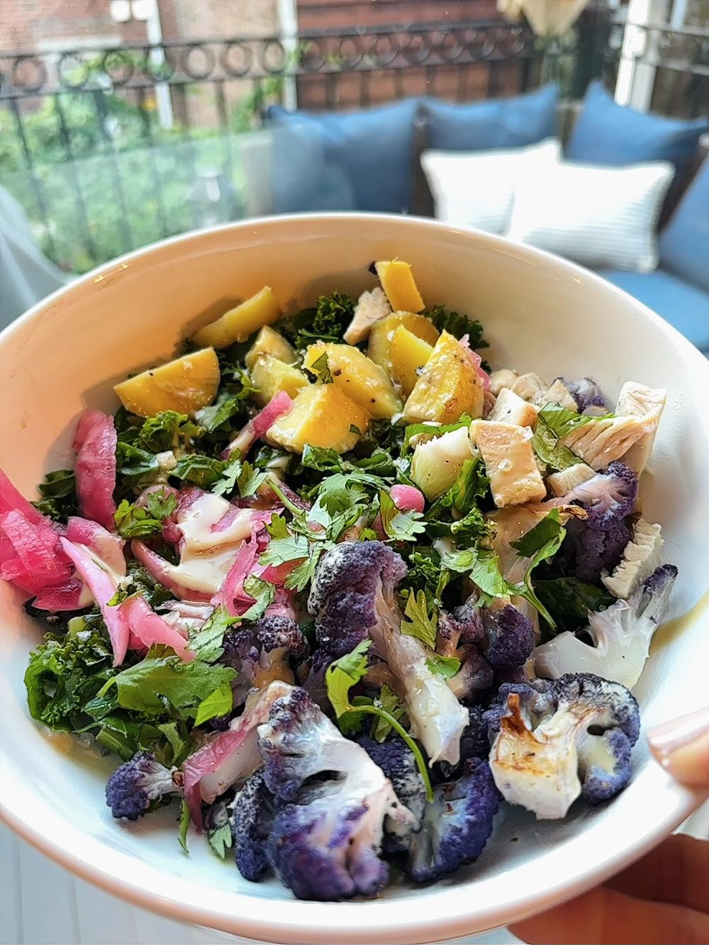 Rainbow Kale Bowl
